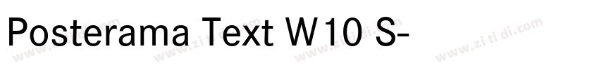 Posterama Text W10 S字体转换